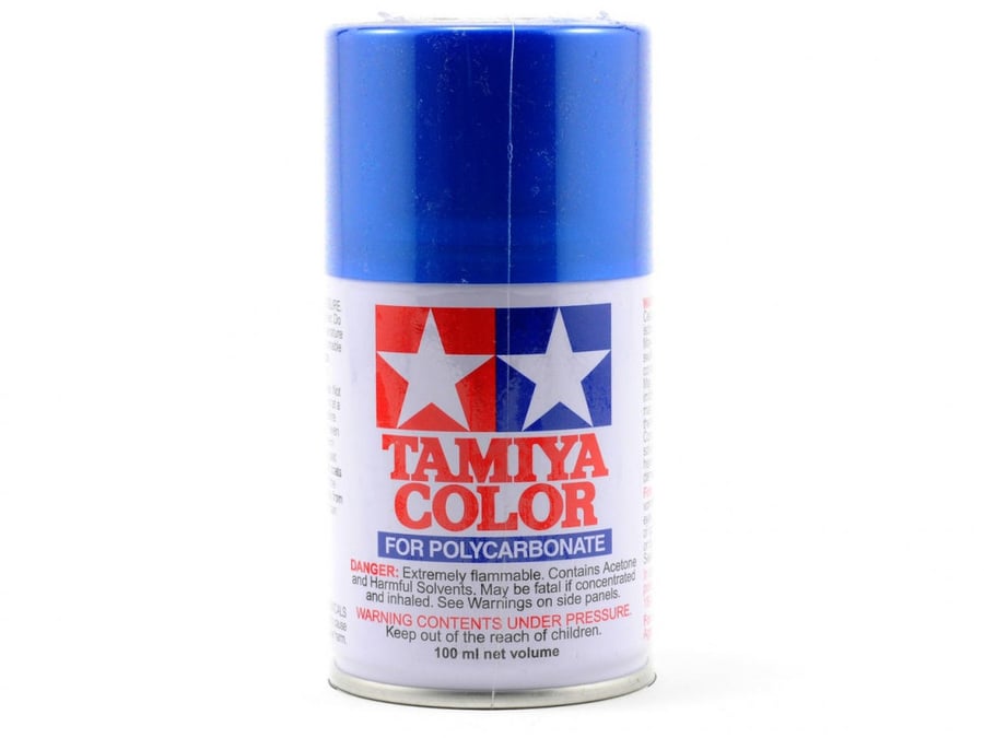 Tamiya PS-16 Metallic Blue Lexan Spray Paint (100ml) for RC TAM86016