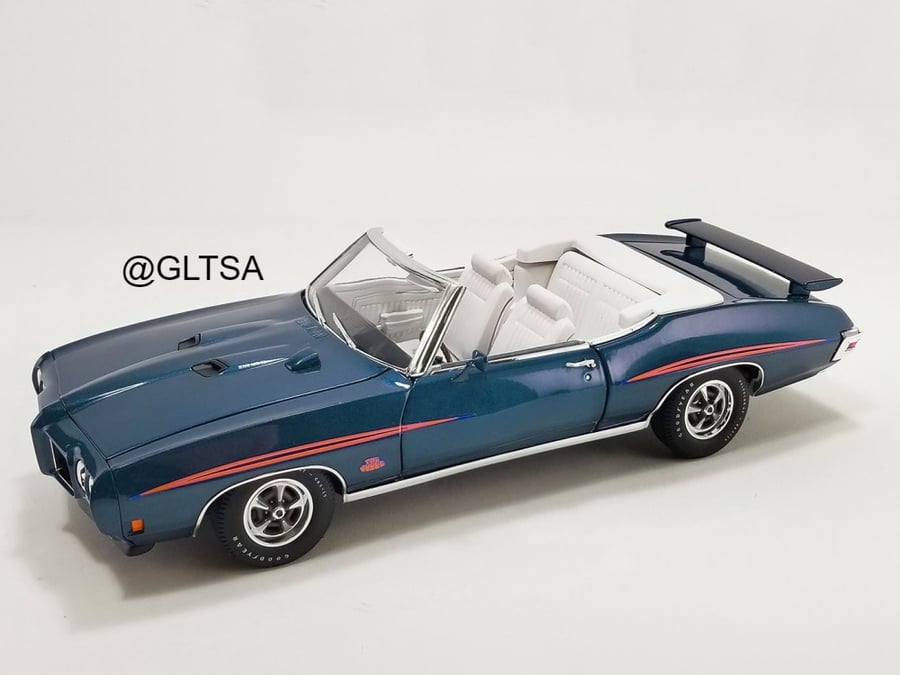 Pontiac GTO Judge Convertible 1970 Atoll Blue 1:18 ACME A1801221 LIMITED 432 PCS