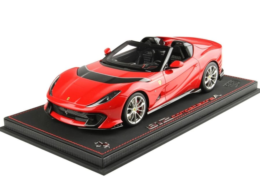 Ferrari 812 Competizione A Rosso corsa 322 1:18 BBR P18209D2 LIMITED 24 PCS