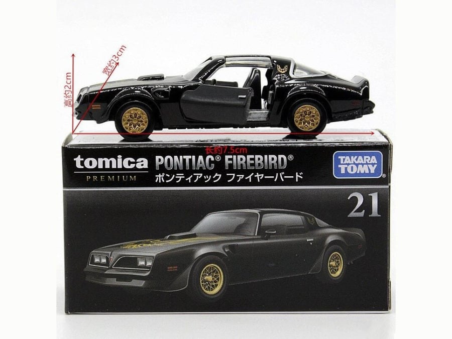 Pontiac Firebird Black 1:62 Takara Tomy Tomica Premium 21