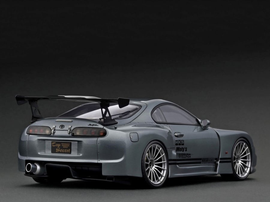Toyota Supra mk4 (JZA80) Top Secret GT300 Gun Metallic 1:18 Ignition Model IG2489