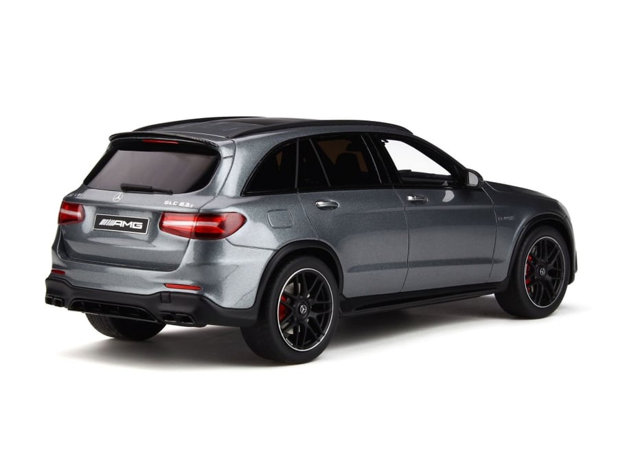 PRE-OWNED WITH NOTES Mercedes-AMG GLC 63 S Grey 1:18 GT Spirit GT231 LIMITED 999 PCS