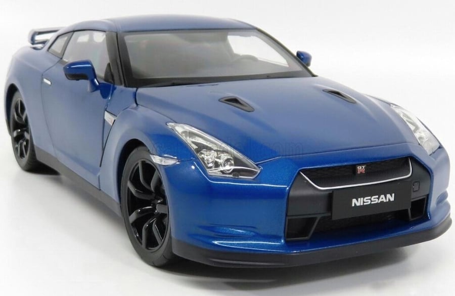 RARE PRE-OWNED Nissan GTR R35 Blue 1:18 Norev 188052