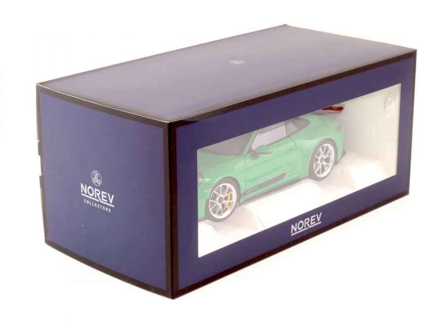 PRE-OWNED Porsche 911 (992) GT3 Green 1:18 Norev 187301 LIMITED 300 PCS
