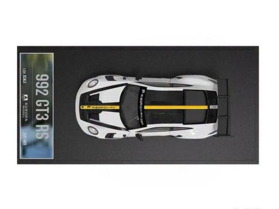 Porsche 992 GT3 RS White Gold 1:64 Aurora Model AM644646 LIMITED 499 PCS