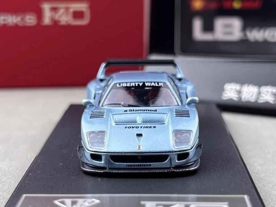 Ferrari F40 LB-Works Ice Blue 1:64 Star Model