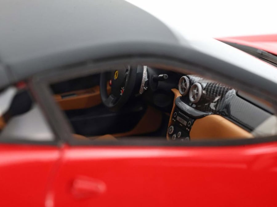 Ferrari 599 GTB Fiorano Automatic Gear Rosso Corsa Black Rims and Roof 1:18 BBR BBR1871A1 LIMITED 90 PCS Made In Italy