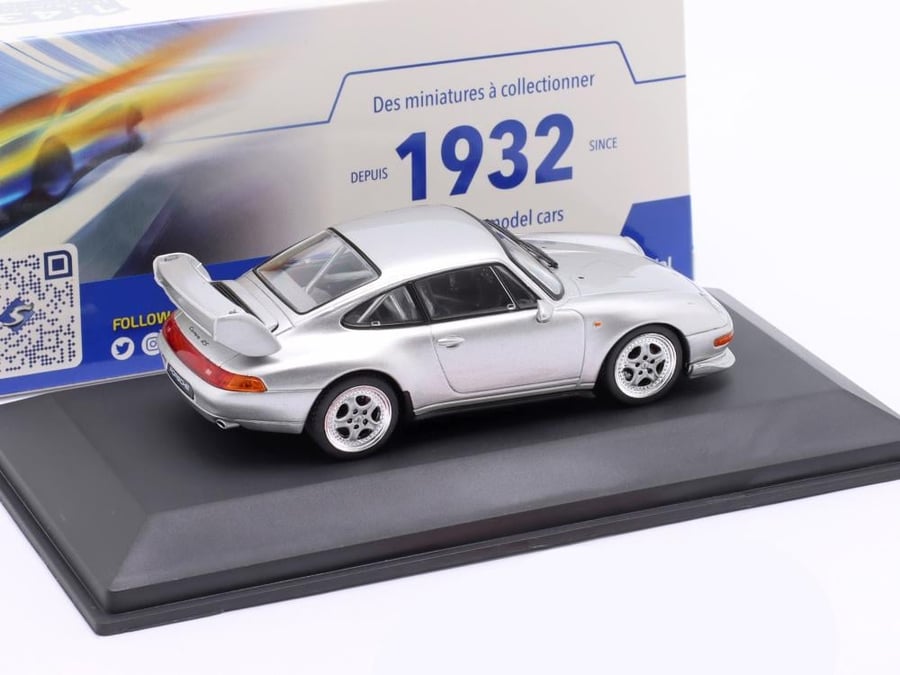 Porsche 993 RS Clubsport 1993 Polar Silver 1:43 Solido S4313803