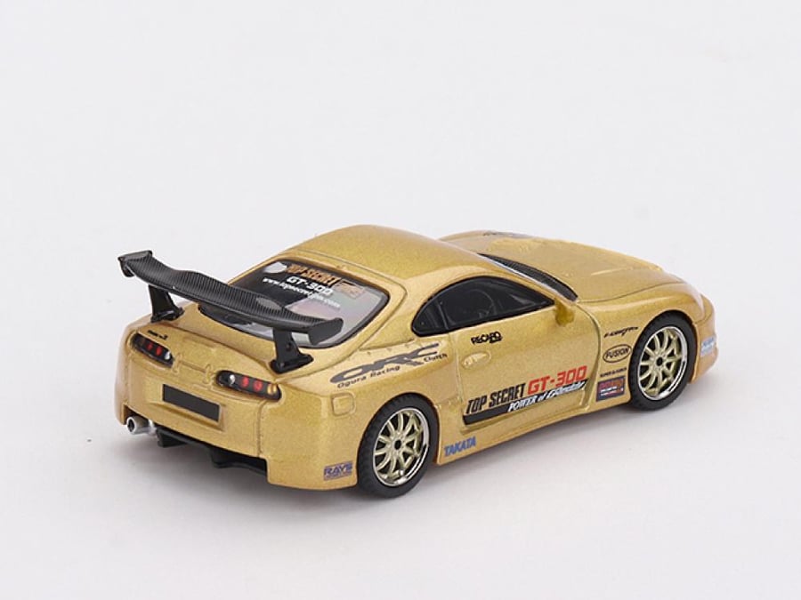 Toyota Supra (A80) Top Secret GT-300 Top Secret Gold RHD Blister Packaging 1:64 MINI GT MGT00961-BL