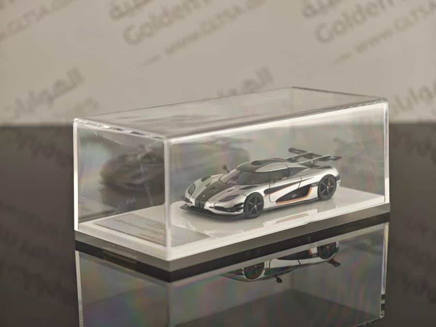 Koenigsegg One:1 Silver 1:64 CoolArtCollection CAC-ONE 1-6401