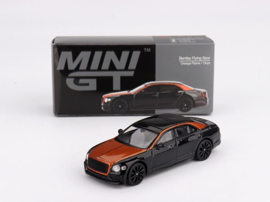Bentley Flying Spur Orange Flame / Onyx 1:64 MINI GT MGT00991-CH