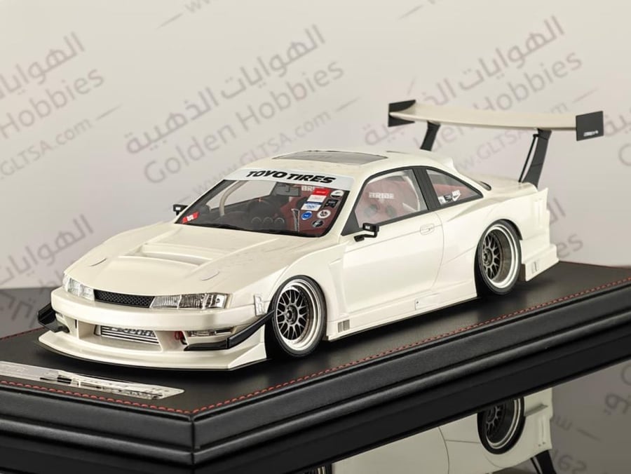 Nissan Silvia S14 Seiji Ookawara White 1:18 YM Model LIMITED 99 PCS