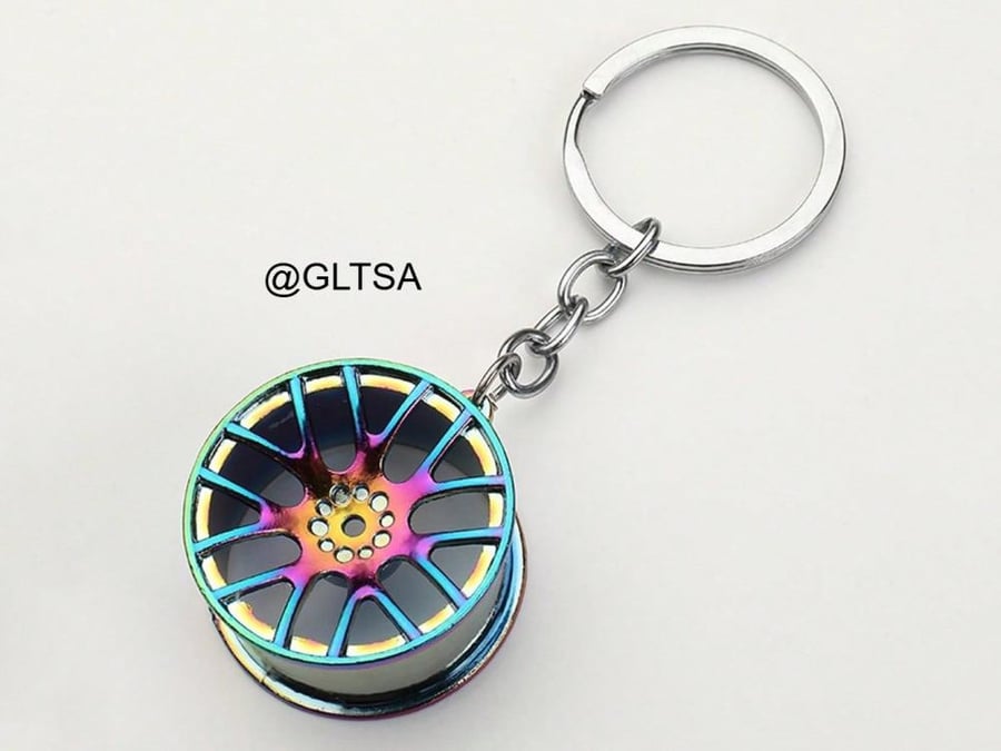 Men Tire Charm Keychain Dazzling Colors sq2310173574906101 2EER6HX0192308182