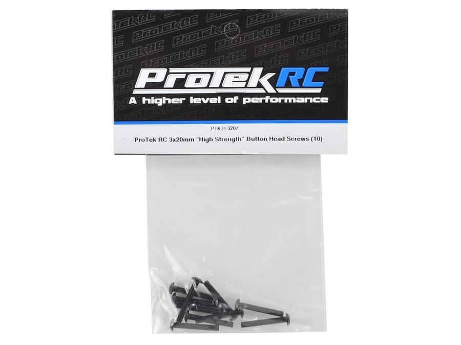 ProTek RC 3x20mm "High Strength" Button Head Screws (10) for RC PTK-H-3207
