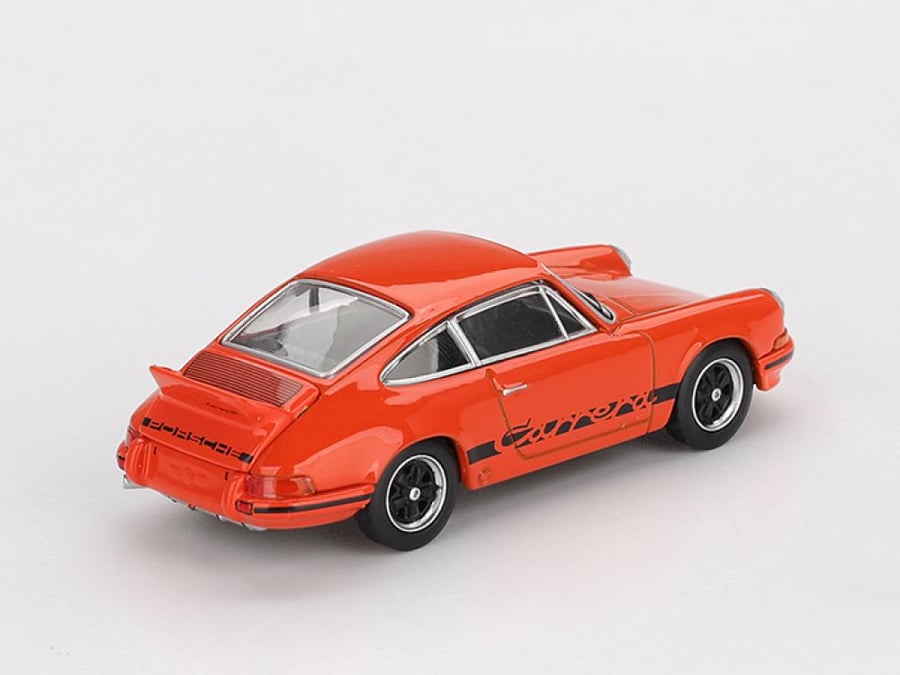 Porsche 911 Carrera RS 2.7 Tangerine (Orange) with Black Livery 1:64 MINI GT MGT01142-CH