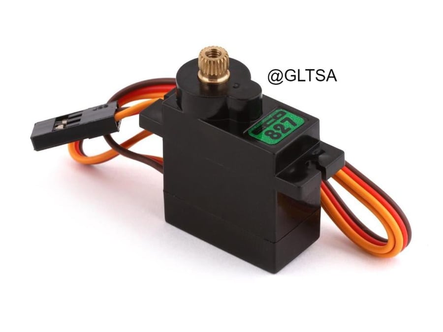EcoPower 827 12g Digital Metal Gear Micro Servo (High Voltage) (Includes Aluminum Clamping Servo Horn) for RC ECP-827
