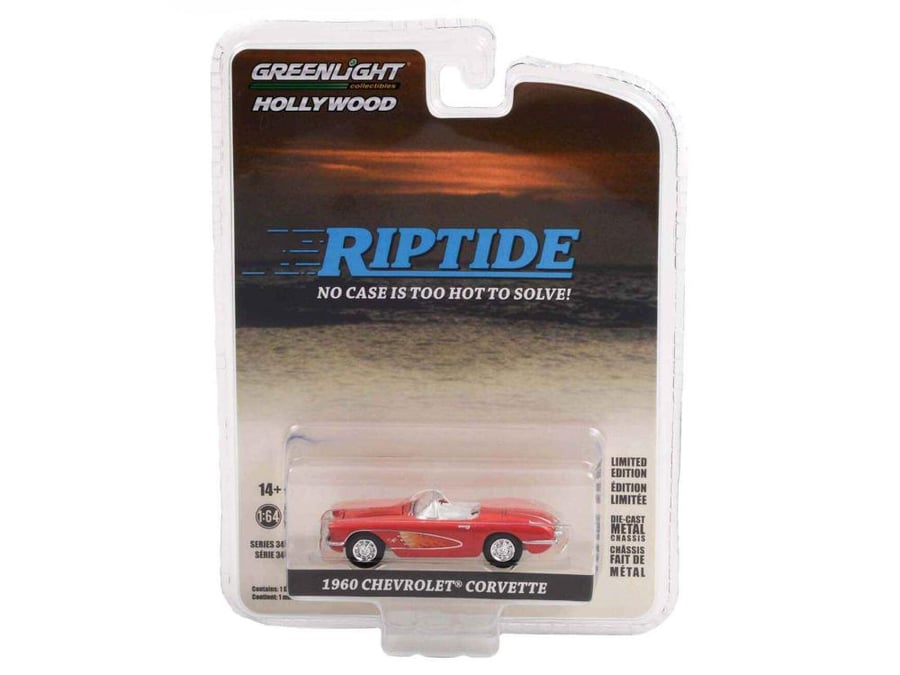 Chevrolet Corvette C1 1960 Riptide (1984-86 TV Series) Red 1:64 Greenlight 44940-B
