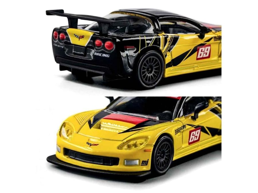 Chevrolet Corvette C6R Yellow Black 1:64 Majorette 8505001000