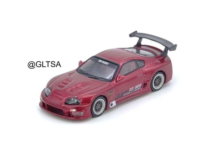 Toyota Supra (A80) GT300 Top Secret Red 1:64 Inno Models IN64-A80TS-RED