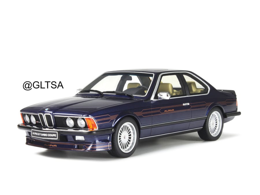 RARE BMW 6-Series Alpina B7 Bi-Turbo Coupe 1985 Dark Blue 1:18 OTTOmobile OT163 LIMITED 3000 PCS