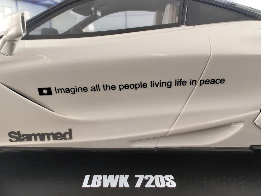LBWK McLaren 720S White 1:18 GT Spirit CLDC040