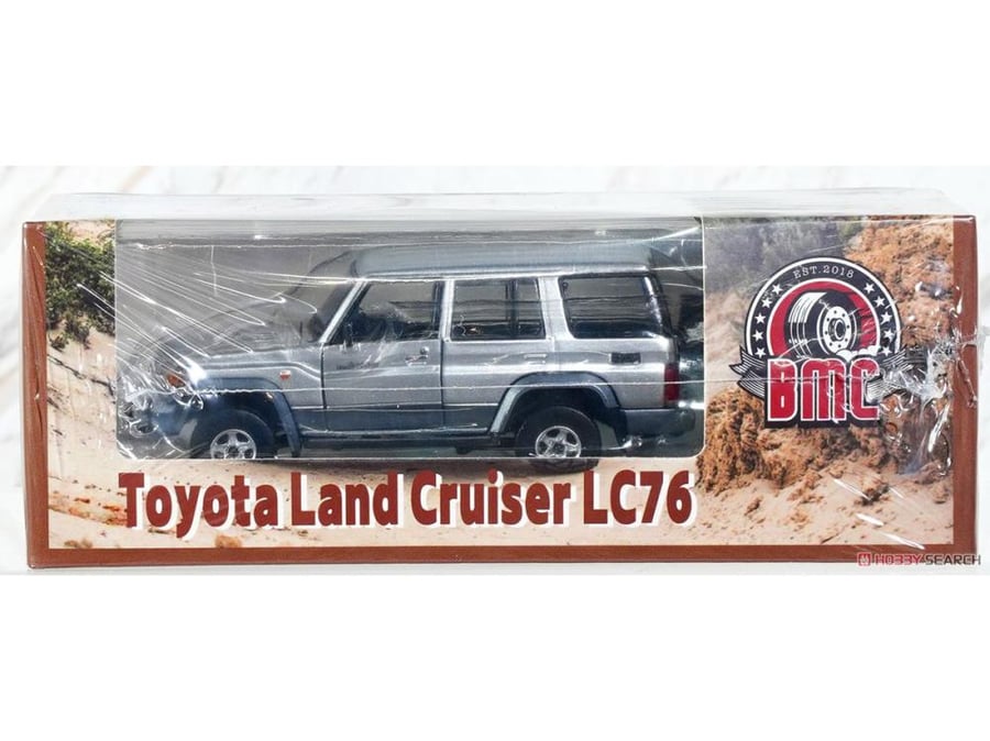 Toyota Land Cruiser LC76 Silver (RHD) 1:64 BM Creations 64B0348