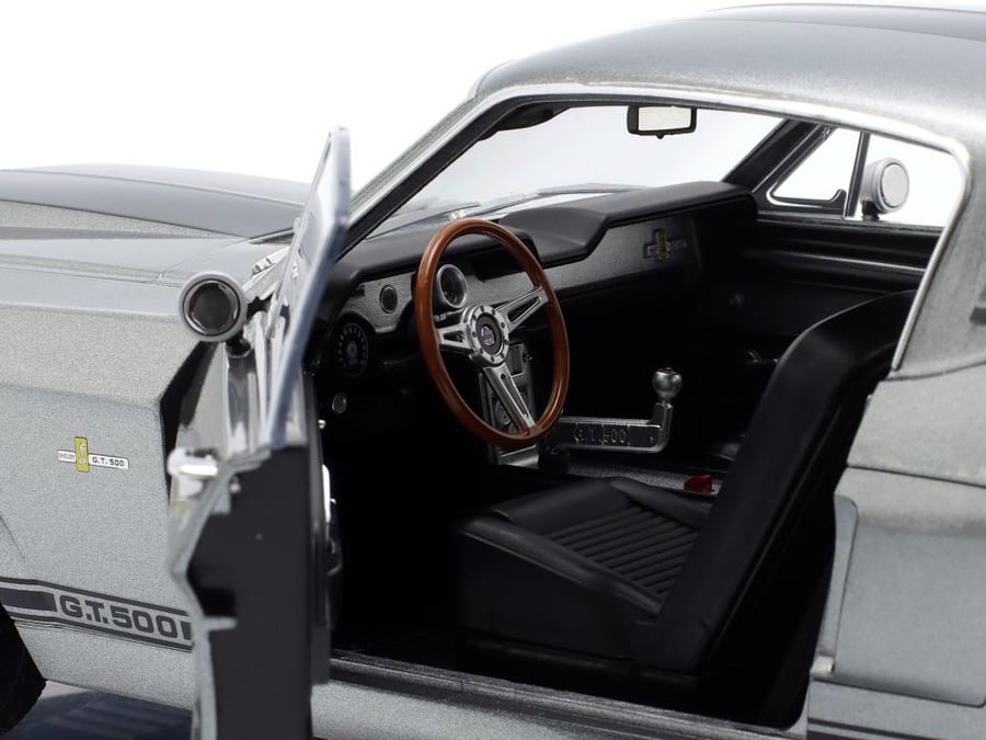 Ford Mustang Shelby GT500 Eleanor 1967 Gone in 60 Seconds (2000) Grey Metallic with Black Stripes 1:12 KK-Scale KKDC120171