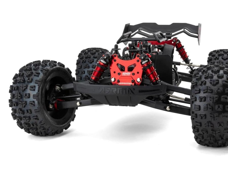 Arrma Kraton 6S EXB RTR 1/8 4WD Brushless Monster Truck (Black) w/DX3 2.4GHz Radio, Smart ESC & AVC for RC ARA8708T1 WITHOUT Battery/Charge