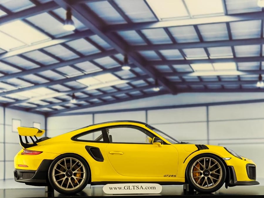 WITH NOTES Porsche 911 991 GT2 RS Weissach Package Yellow Black 1:18 Spark WAP0211520J LIMITED 1911 PCS