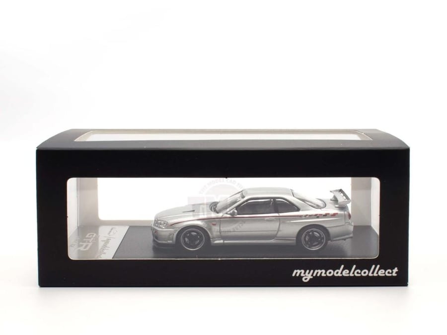 Nissan Skyline GT-R (R34) V-Spec Silver 1:64 MyModelCollect