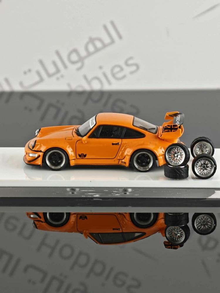 Porsche RWB 964 Orange 1:64 Fast & Speed LIMITED 499 PCS