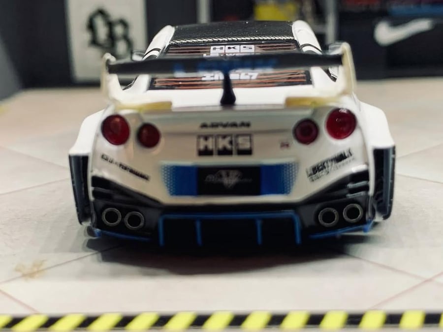 Nissan 35GT-RR LB-Silhouette Works GT White Black 1:64 MyModelCollect LIMITED 999 PCS
