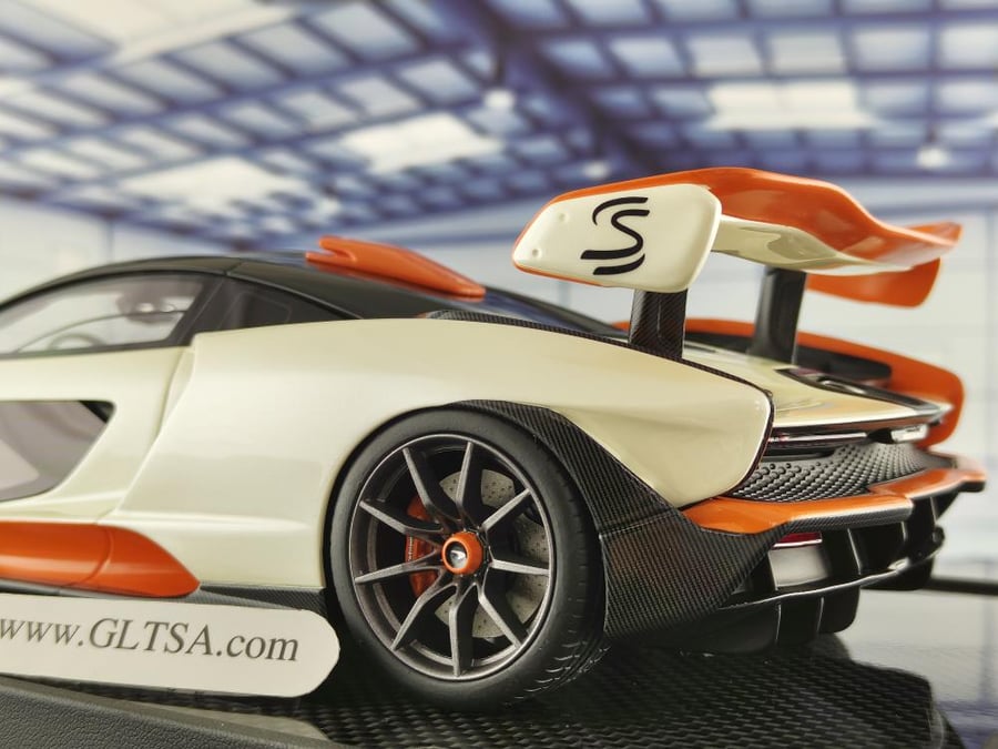 McLaren Senna White Orange 1:18 IVY IV1805WH LIMITED 37/50 PCS
