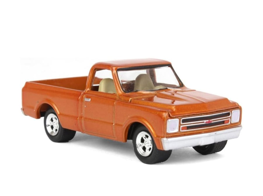 Chevrolet C/K Pickup Truck Stacey David's GearZ Copperhead 1967 Orange Metallic 1:64 Greenlight ACME 51492