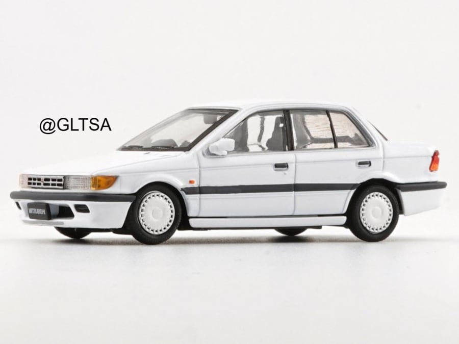 Mitsubishi Lancer GTI 1988 White (RHD) 1:64 BM Creations 64B0174