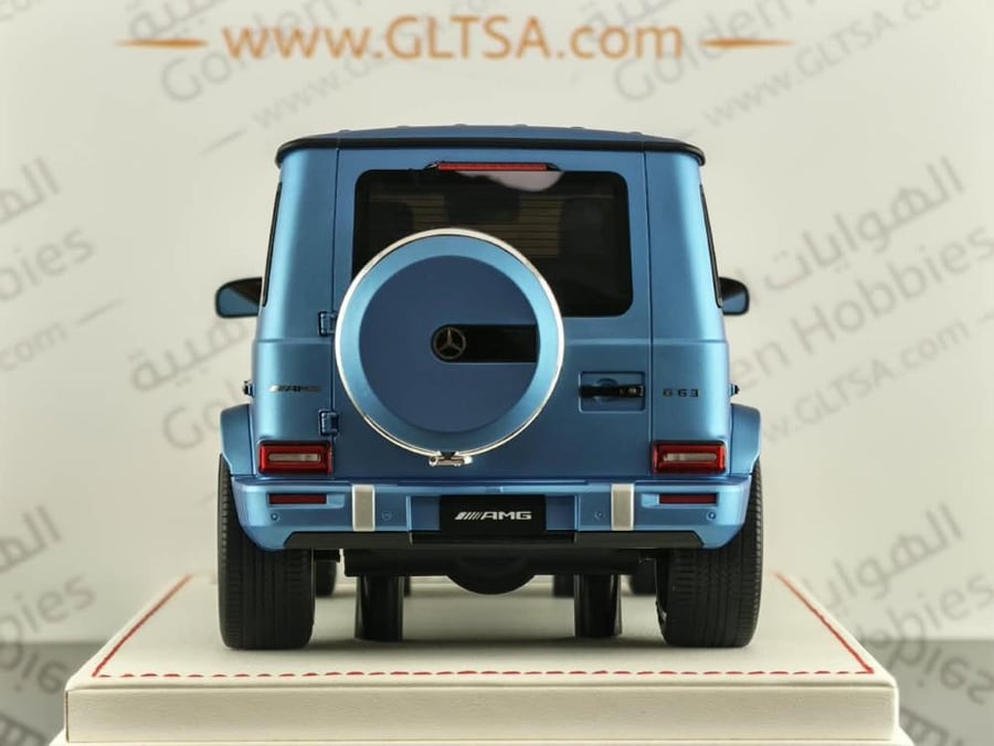 Mercedes-AMG G63 Hyper Blue Magno (Matte) 1:18 Dino Model DM EMG002A LIMITED 10 PCS