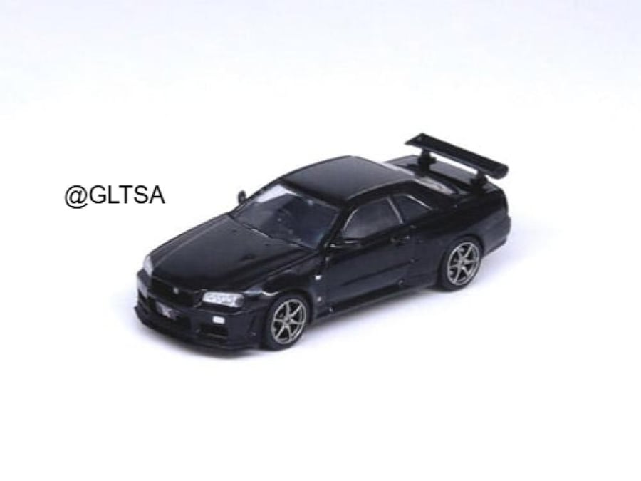 Nissan Skyline GT-R (R34) V-SPEC II Black 1:64 Inno Models IN64-R34VS-BLA