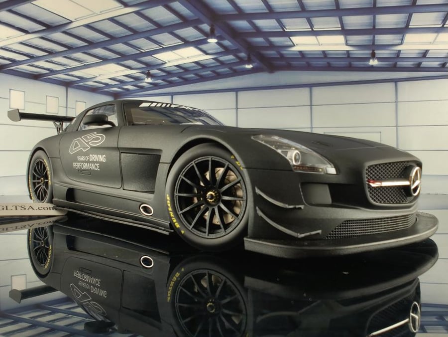 Mercedes-Benz SLS AMG GT3 45 Years Of Driving Performance Grey 1:18 Minichamps B66960337