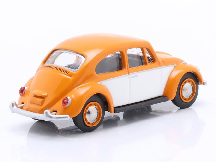 Volkswagen VW Beetle Orange White 1:64 Schuco 452037700