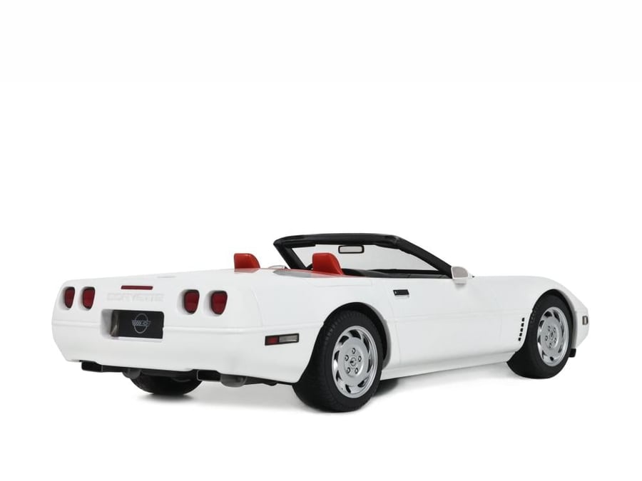 PRE-ORDER (4 Weeks) Chevrolet Corvette C4 Convertible 1995 Arctic White 1:18 GT Spirit GT580 LIMITED