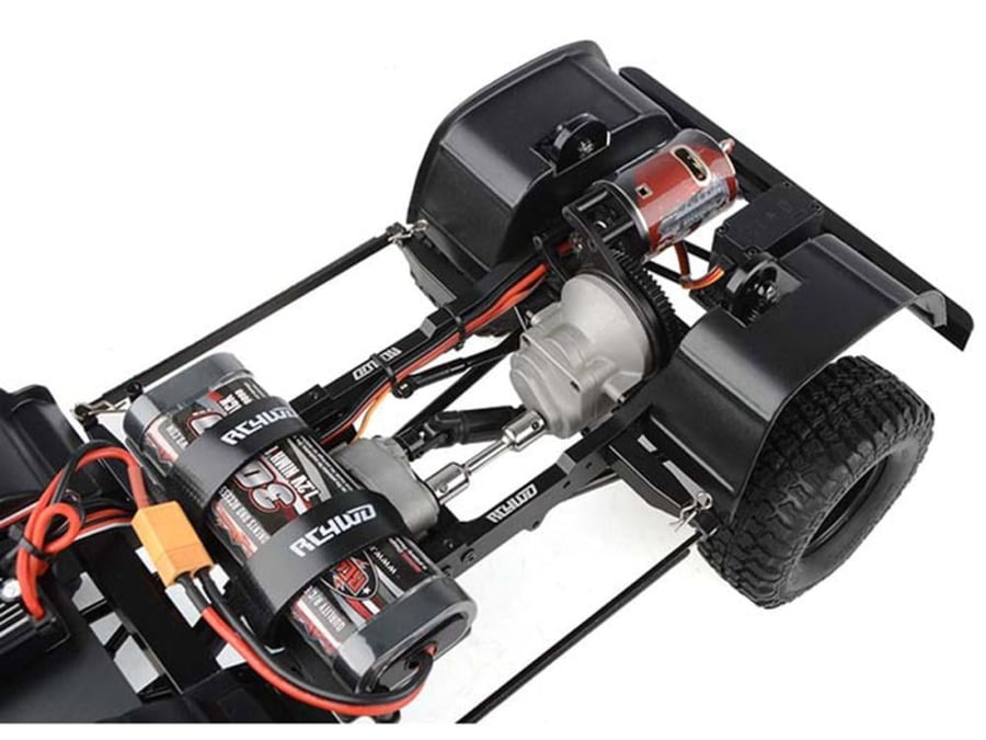 RC4WD Gelande II RTR 1/10 Scale Crawler w/2015 Land Rover Defender D90 Pick-Up Body (Grey) for RC Z-RTR0065