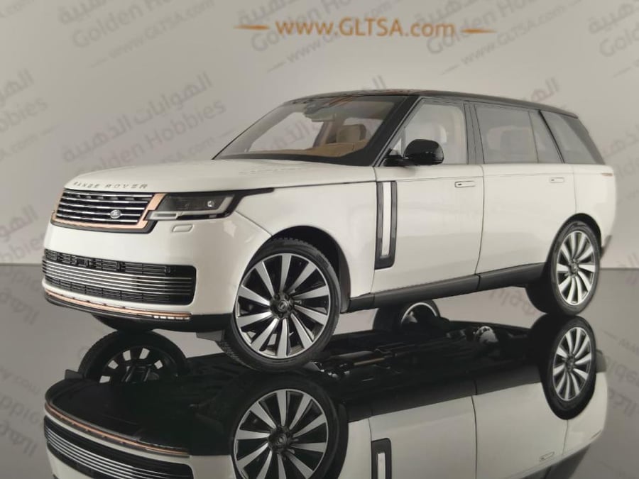 Land Rover Range Rover SV White with Black Roof 1:18 LCD Models LCD18017-BW