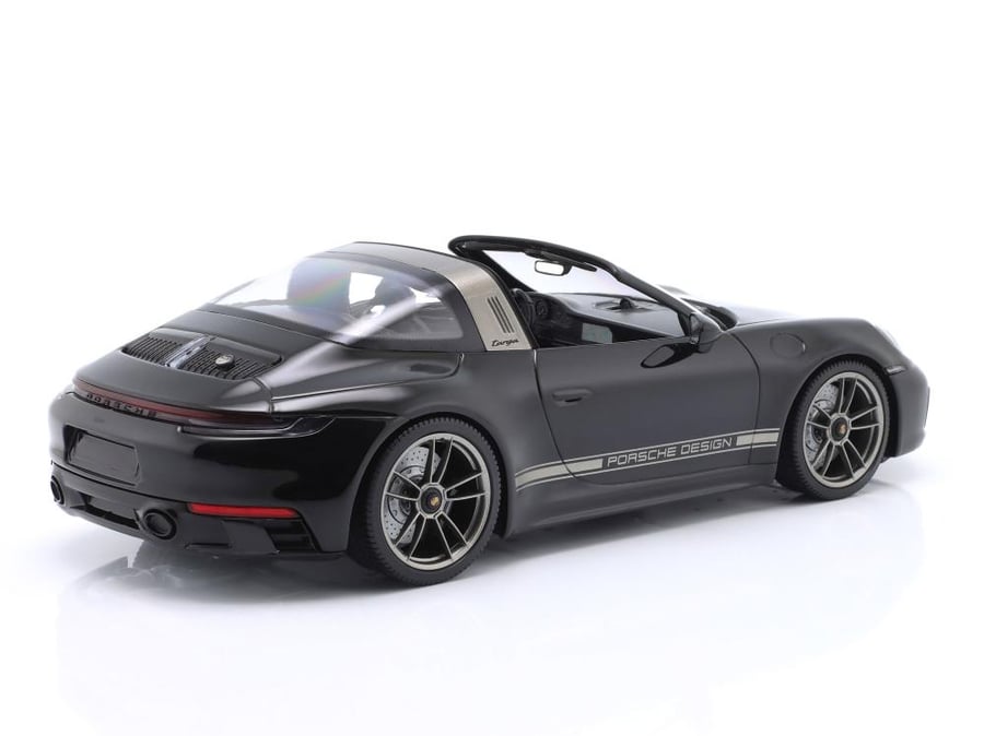 Porsche 911 (992) Targa 4 GTS 50 Years Porsche Design Black 1:18 Minichamps WAP0215410TTRG