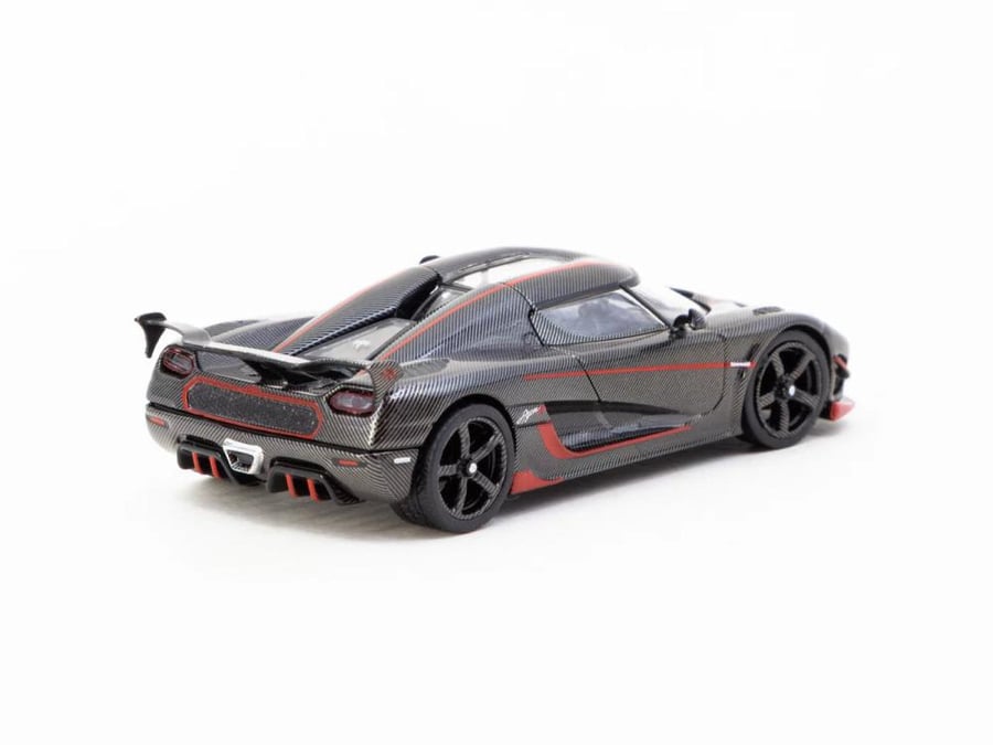 Koenigsegg Agera RS Black Carbon Fiber / Red Accents 1:64 Tarmac Works T64G-TL005-BCF