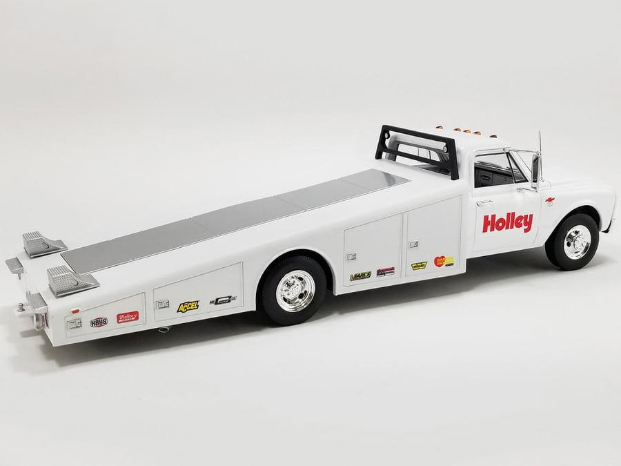 Chevrolet C-30 Ramp Truck 1967 Holley Speed Shop White 1:18 ACME A1801707WH LIMITED 200 PCS