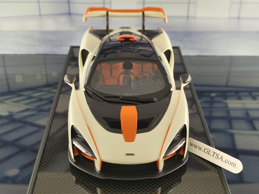 McLaren Senna White Orange 1:18 IVY IV1805WH LIMITED 37/50 PCS