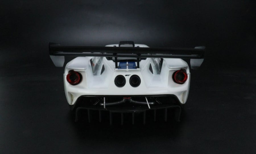 Ford GT MKII Track White Blue 1:18 GT Spirit US040
