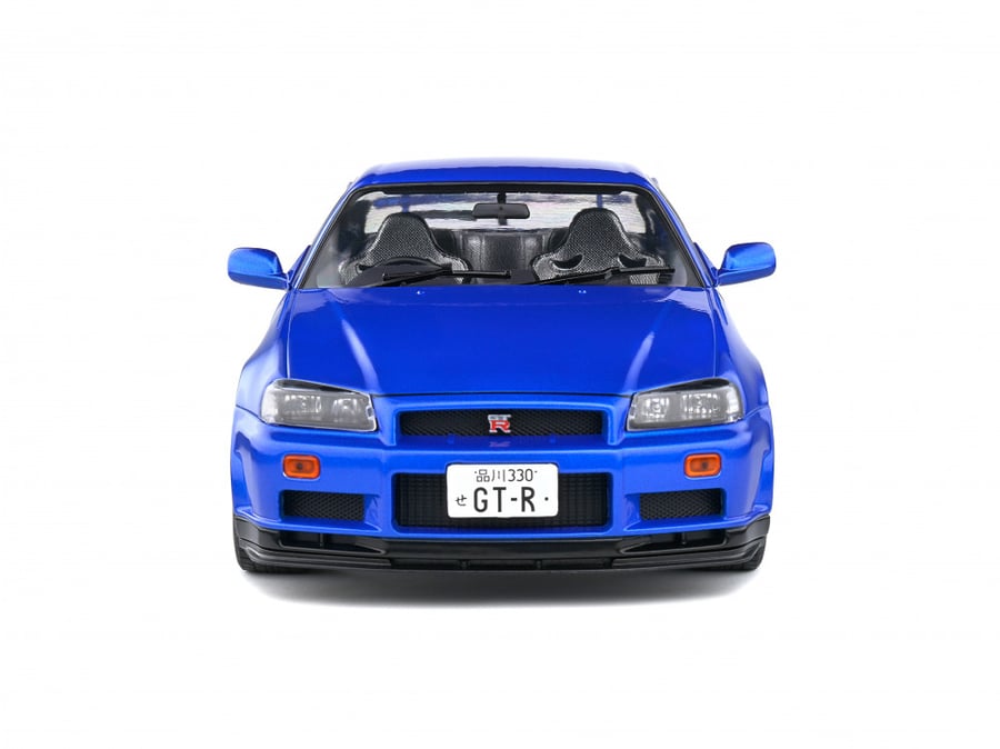 Nissan Skyline GT-R (R34) 1999 Blue Metallic 1:18 Solido S1804306
