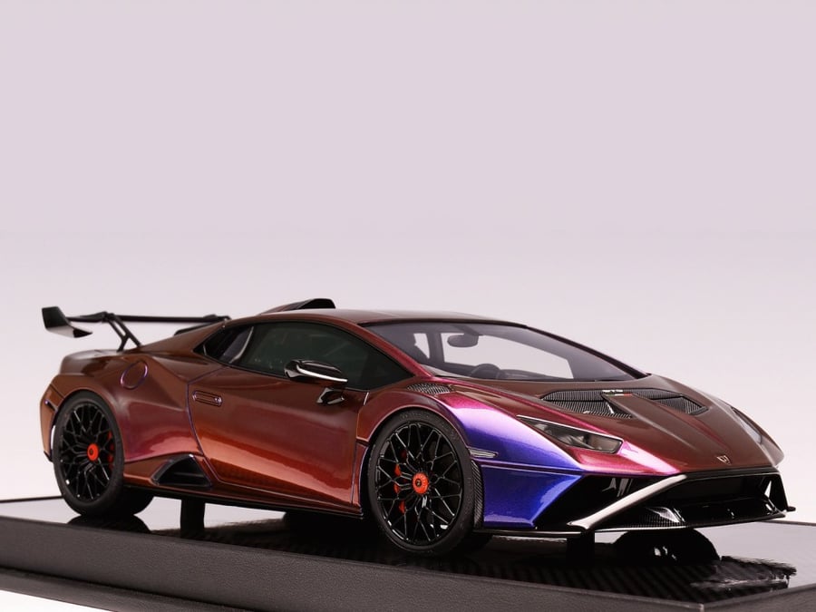 Lamborghini Huracan STO Chameleon Holographic with Black Wheels 1:18 Ivy IV1804CML1 LIMITED 25 PCS