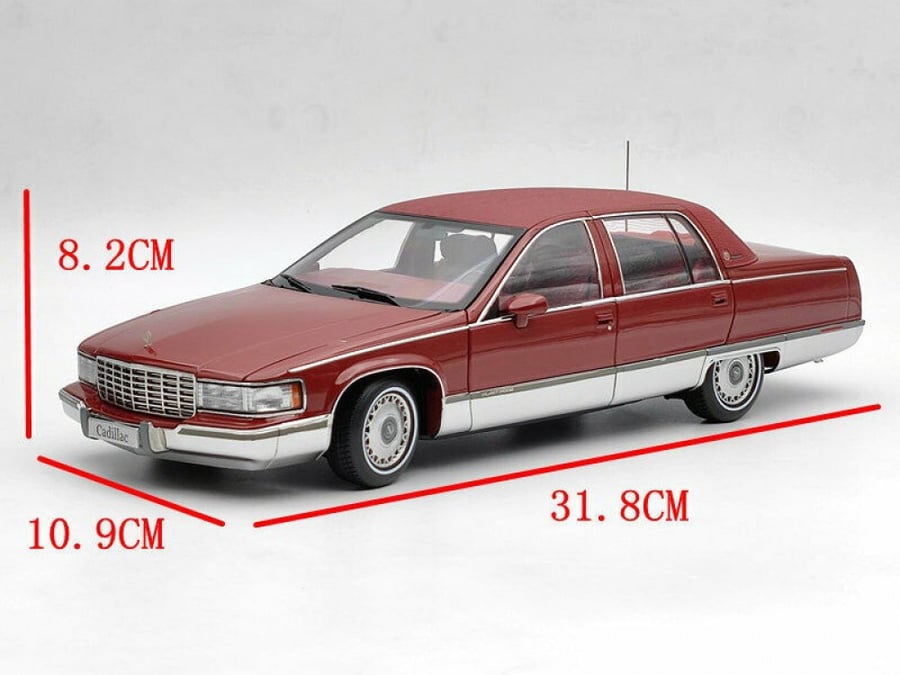 Cadillac Fleetwood Brougham 90s Metallic Red 1:18 Xiaoguang